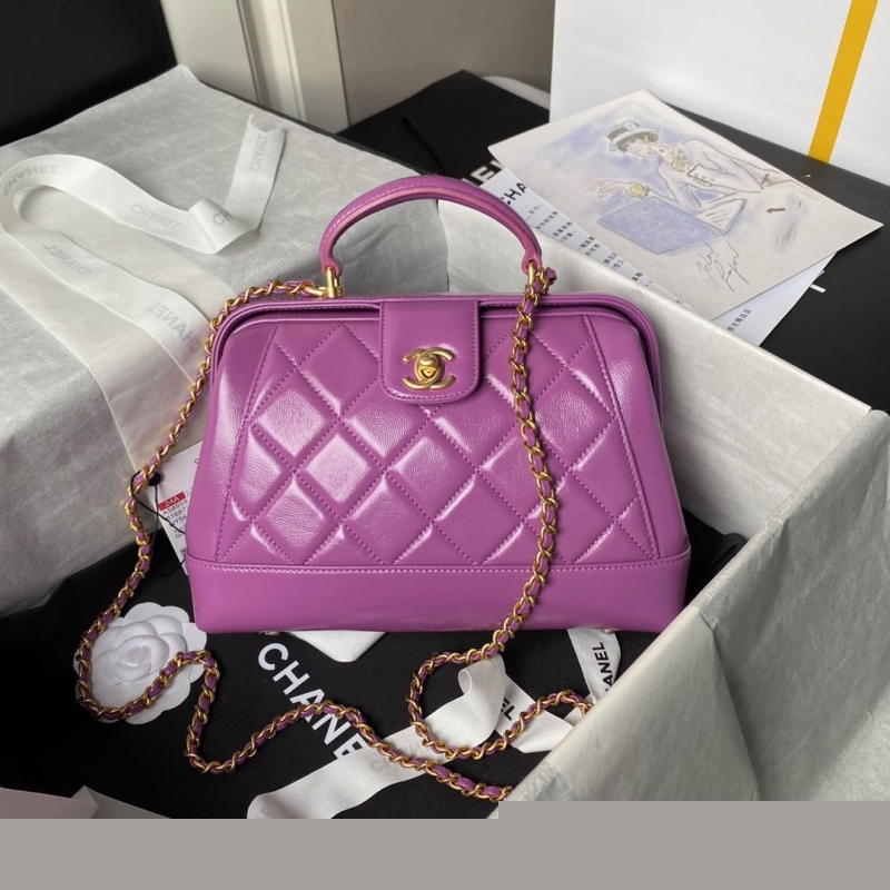 Ch*el top handle bags